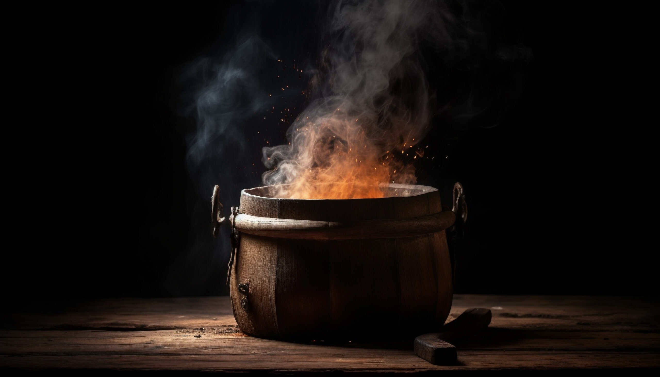 Taoist alchemy meditative steaming spiritual cauldron